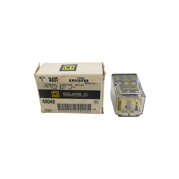 SQUARE D 8501KPD13V53 SER. D 24VDC 10A NSMP
