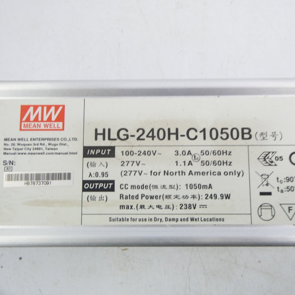 MEAN WELL HLG-240H-C1050B 100-240V 3.0A NSNP