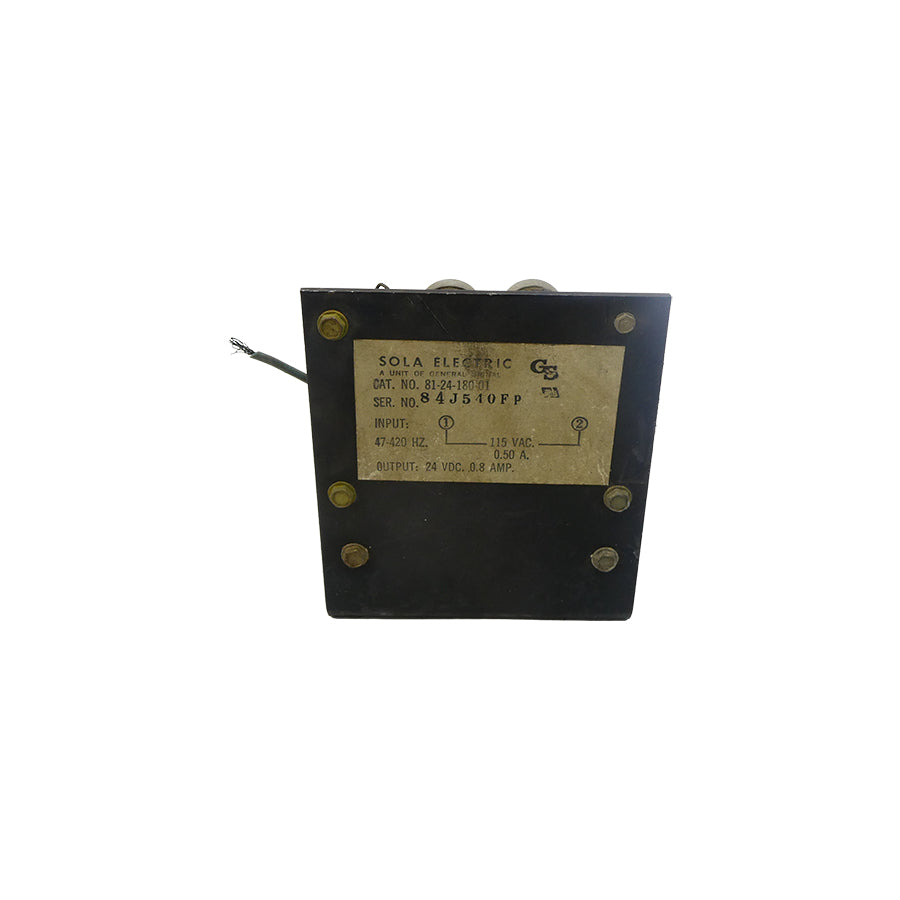 SOLA ELECTRIC 81-24-180-01 115VAC 0.50A UNMP