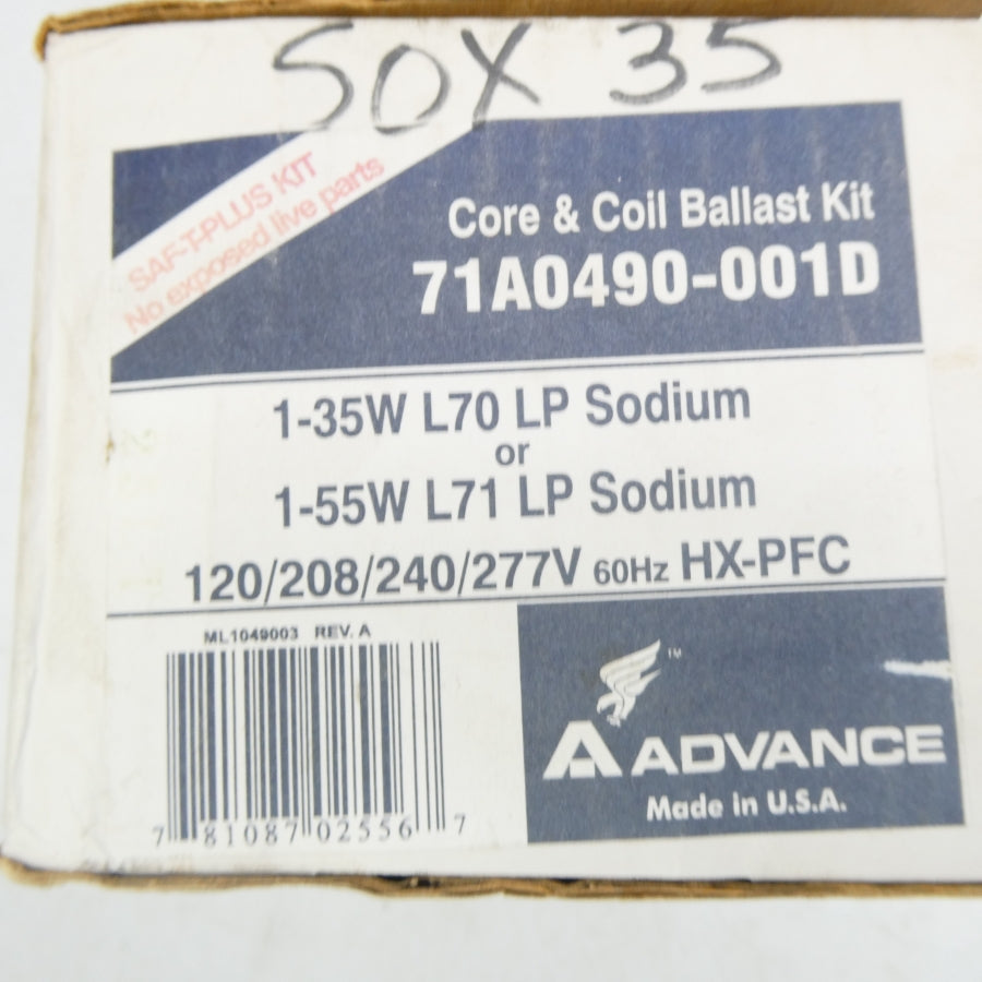 ADVANCE 71A0490-001D 277V NSMP