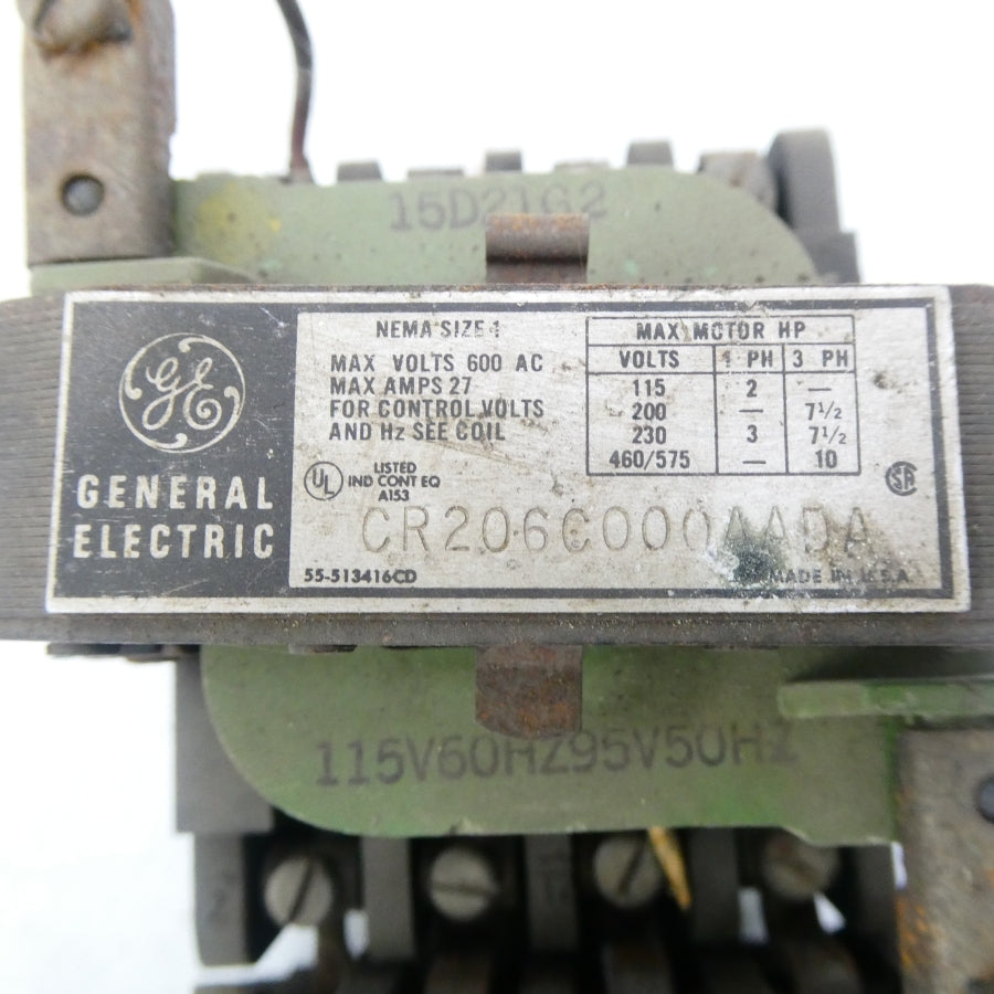 GENERAL ELECTRIC CR206C000AADA 95/115V 27A UNMP