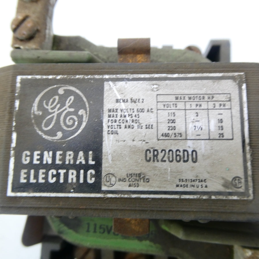 GENERAL ELECTRIC CR206D0 95/115V 45A UNMP