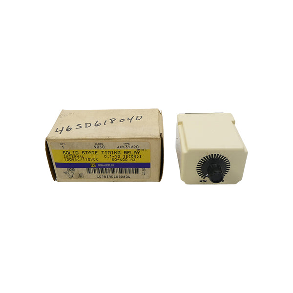 SQUARE D 9050JCK31V20 SER. A 120VAC 10A 0.1-10S NSMP