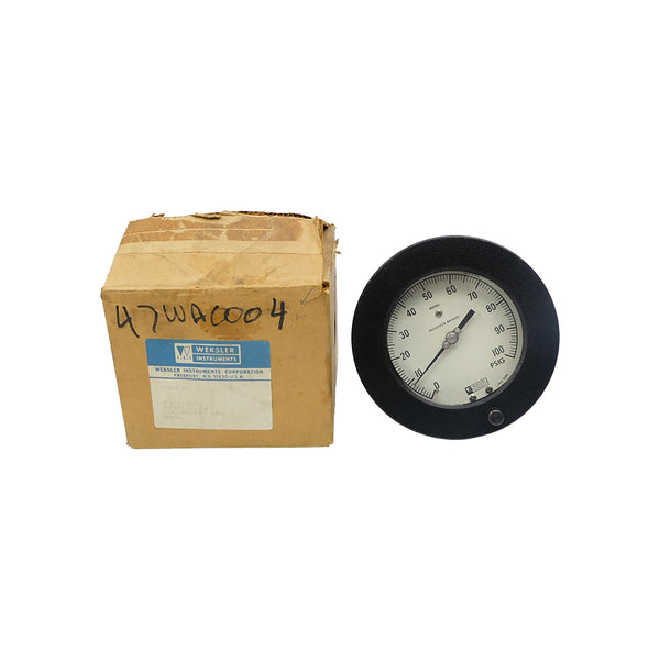 WEKSLER INSTRUMENTS AA14W 0-100PSI 4-1/2" NSMP