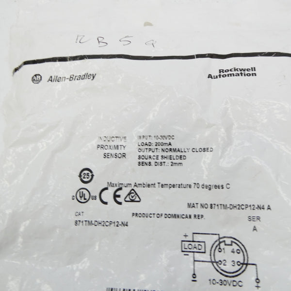 INDUSTRIAL SPARE PART 871TM-DH2CP12-N4 SER. A 10-30VDC NSMP
