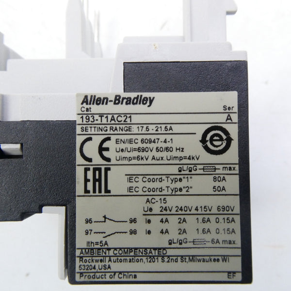 INDUSTRIAL SPARE PART 193-T1AC21 SER. A 690V 17.5-21.5A (BR/WH) NSMP