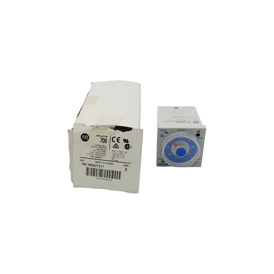 ALLEN BRADLEY 700-HRS42TA17 SER. D 100-240VAC 0.05S-300H (WH) NSMP