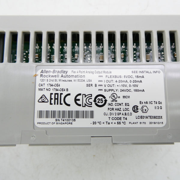 INDUSTRIAL SPARE PART 1794-OE4 SER. B 24VDC NSMP