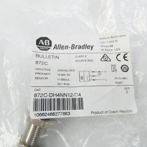 INDUSTRIAL SPARE PART 872C-DH4NN12-D4 SER. E 10-30VDC NSMP