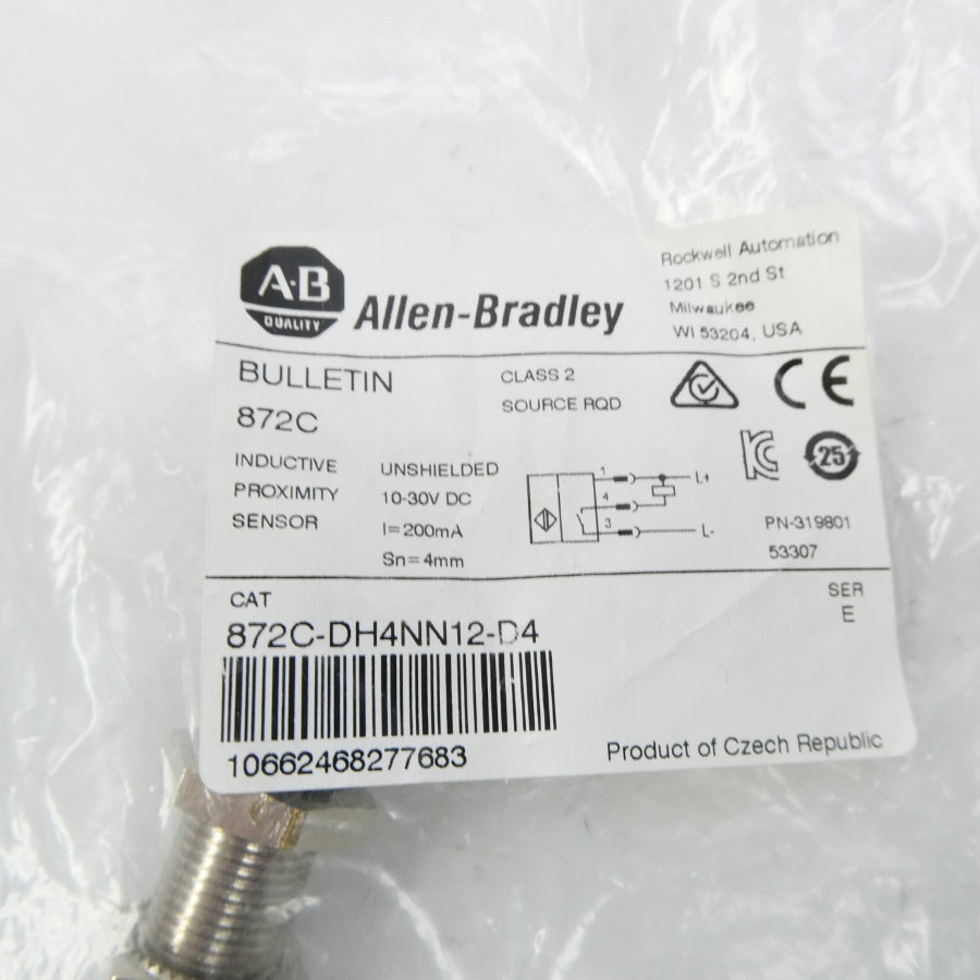 ALLEN BRADLEY 872C-DH4NN12-D4 SER. E 10-30VDC NSMP