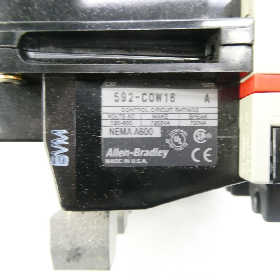 ALLEN BRADLEY 592-COW16 SER. A 120-600VAC NSNP