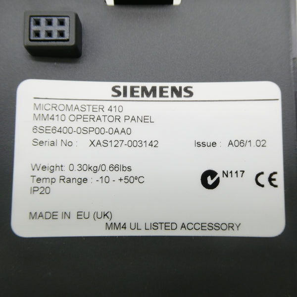 SIEMENS 6SE6400-0SP00-0AA0 NSNP