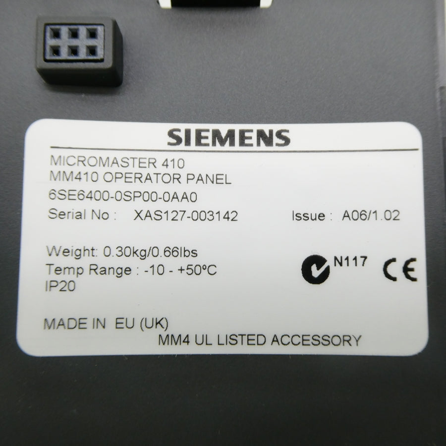 SIEMENS 6SE6400-0SP00-0AA0 NSNP
