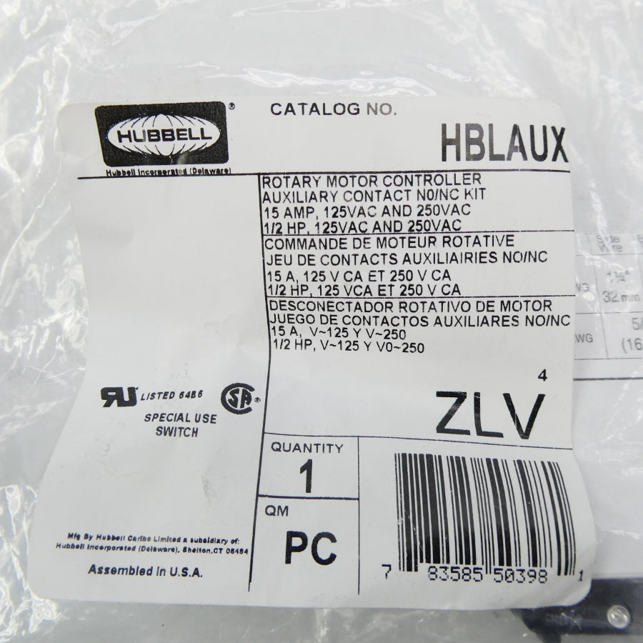 HUBBELL HBLAUX 250VAC 15A NSMP