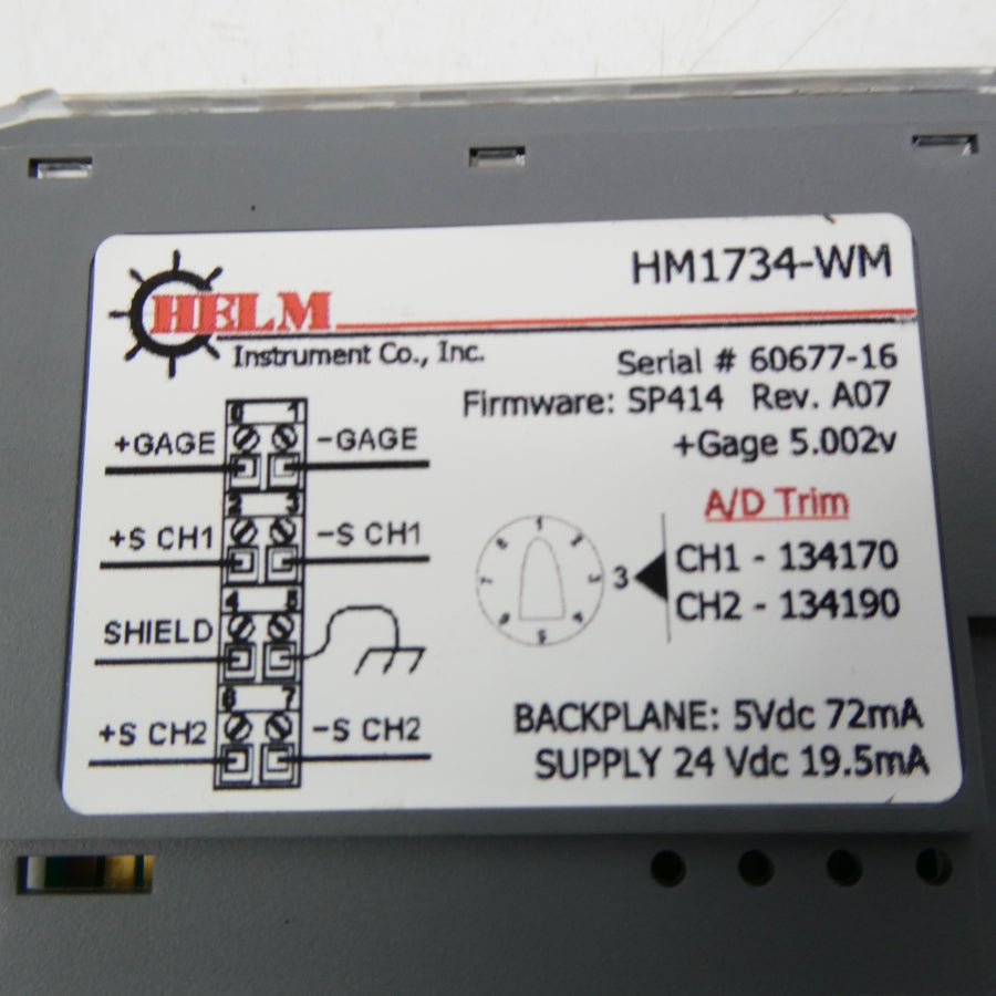 HELM HM1734-WM 24VDC REV. A07 NSNP