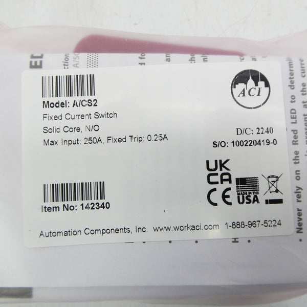 ACI A/CS2 250A NSMP