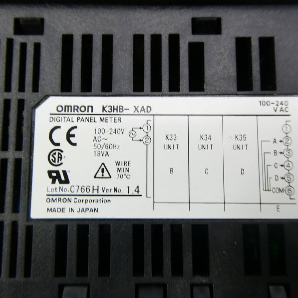 OMRON K3HB-XAD 100-240VAC NSMP