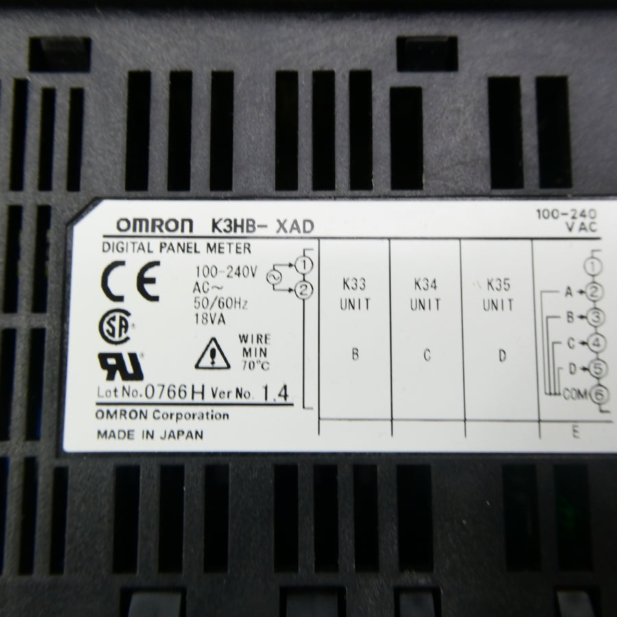 OMRON K3HB-XAD 100-240VAC NSMP