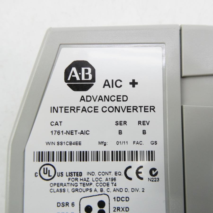 ALLEN BRADLEY 1761-NET-AIC SER. B 24VDC REV. B NSMP