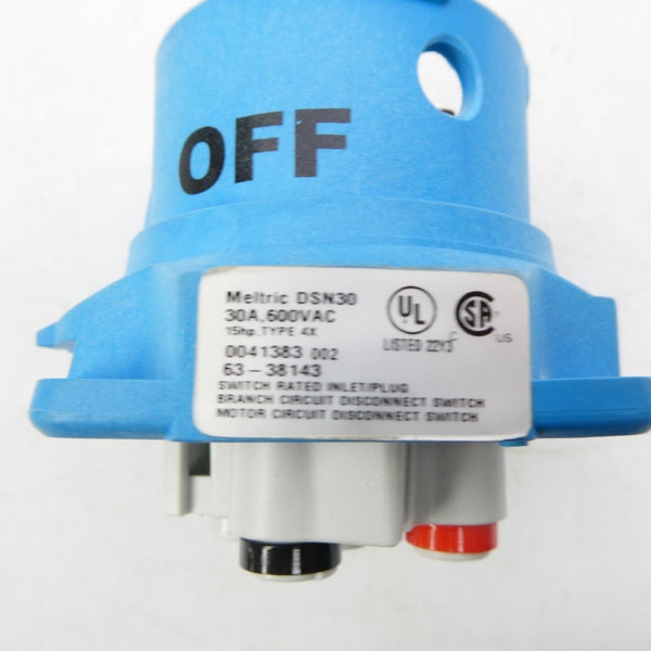 MELTRIC 63-38143 600VAC 30A (AS PICTURED1) NSMP