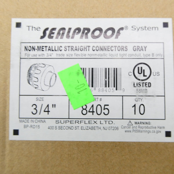 THE SEALPROOF SYSTEM 8405 3/4" (PKG OF 10) NSMP