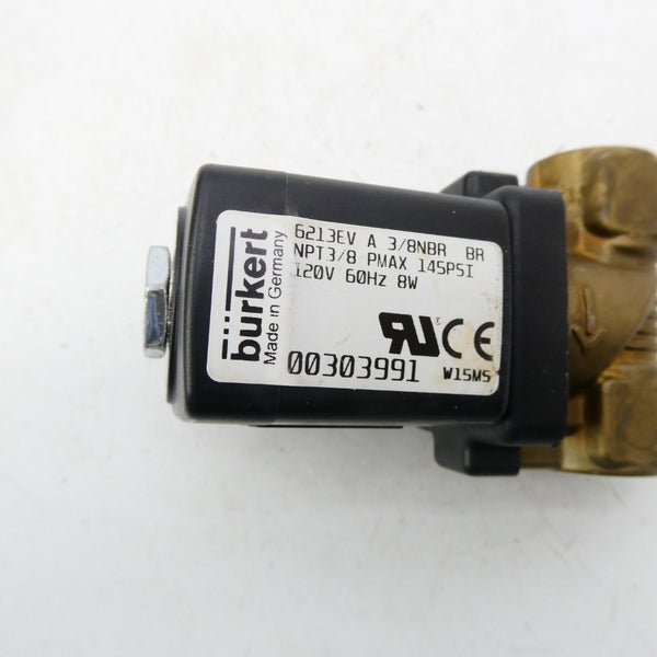 BURKERT 00303991 6213EVA3/8NBRBR 120V 145PSI NSMP