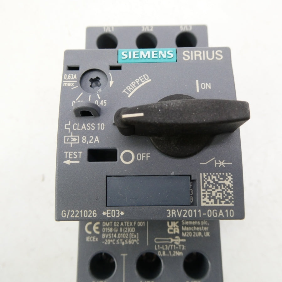 SIEMENS 3RV2011-0GA10 0.45-0.63A NSMP