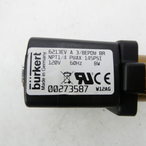 BURKERT 00273587 6213EVA3/8EPDMBR 120V 145PSI NSMP