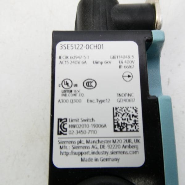 SIEMENS 3SE5122-0CH01 240V 6A NSMP