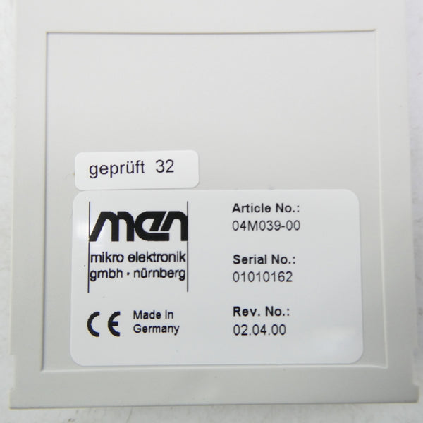 MIKRO ELEKTRONIK 04M039-00 REV. 02.04.00 NSMP
