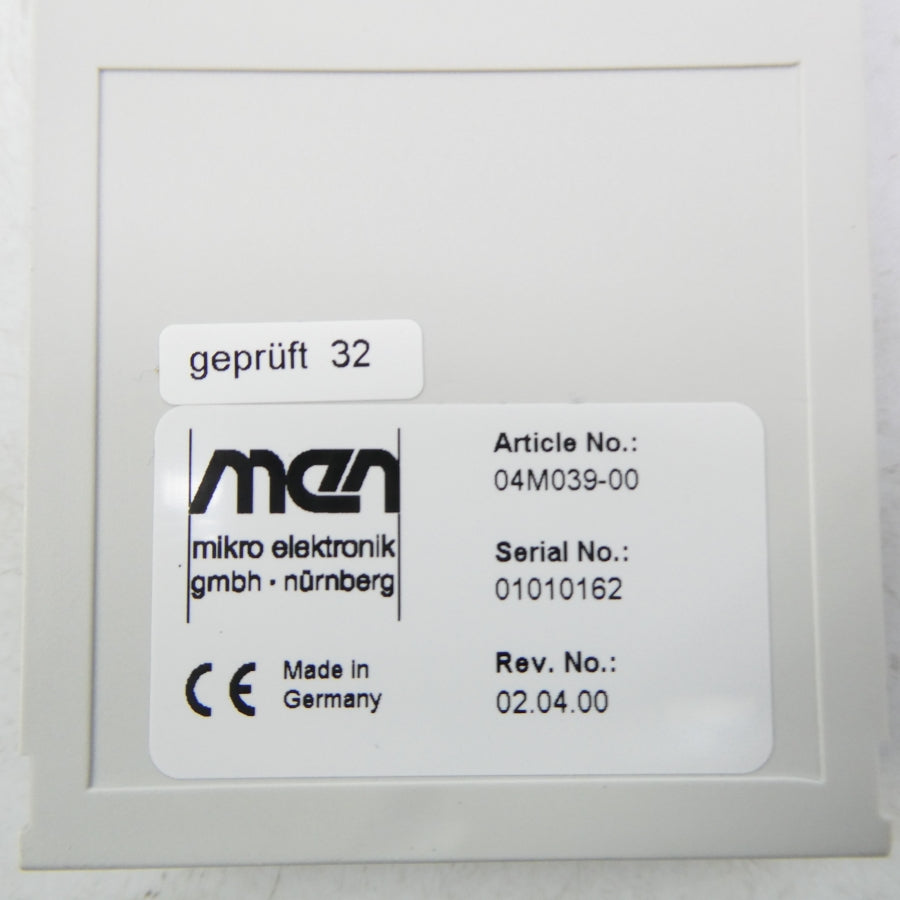 MIKRO ELEKTRONIK 04M039-00 REV. 02.04.00 NSMP