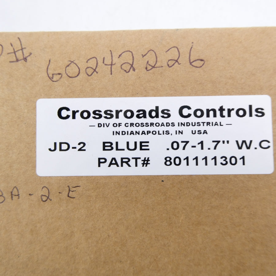 CROSSROADS CONTROLS 801111301 JD-2-BLUE .07-1.7"WC NSFS