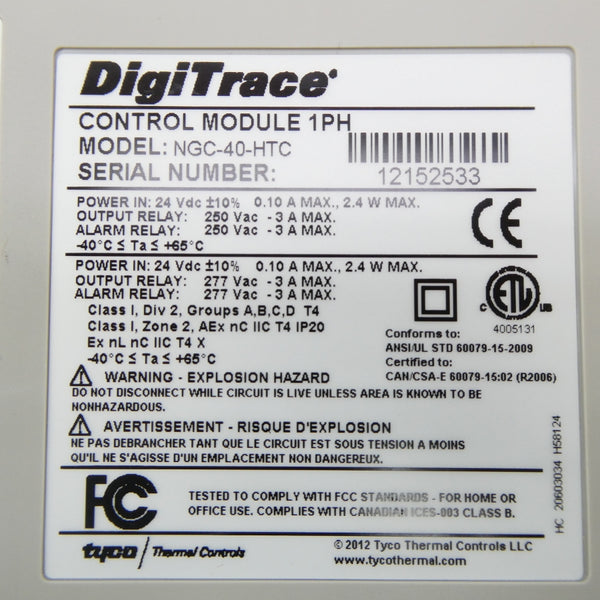 TYCO NGC-40-HTC 24VDC 0.10A NSMP
