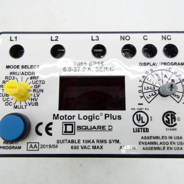 SQUARE D 9065SP16 SER. C 6.0-27.0A NSNP