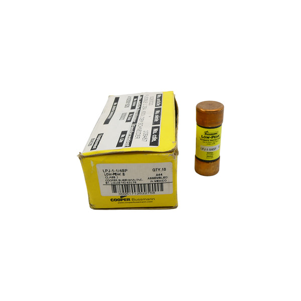 BUSSMANN LPJ-1-1/4SP 600VAC 1-1/4A (PKG OF 6) (YL/YL) NSMP