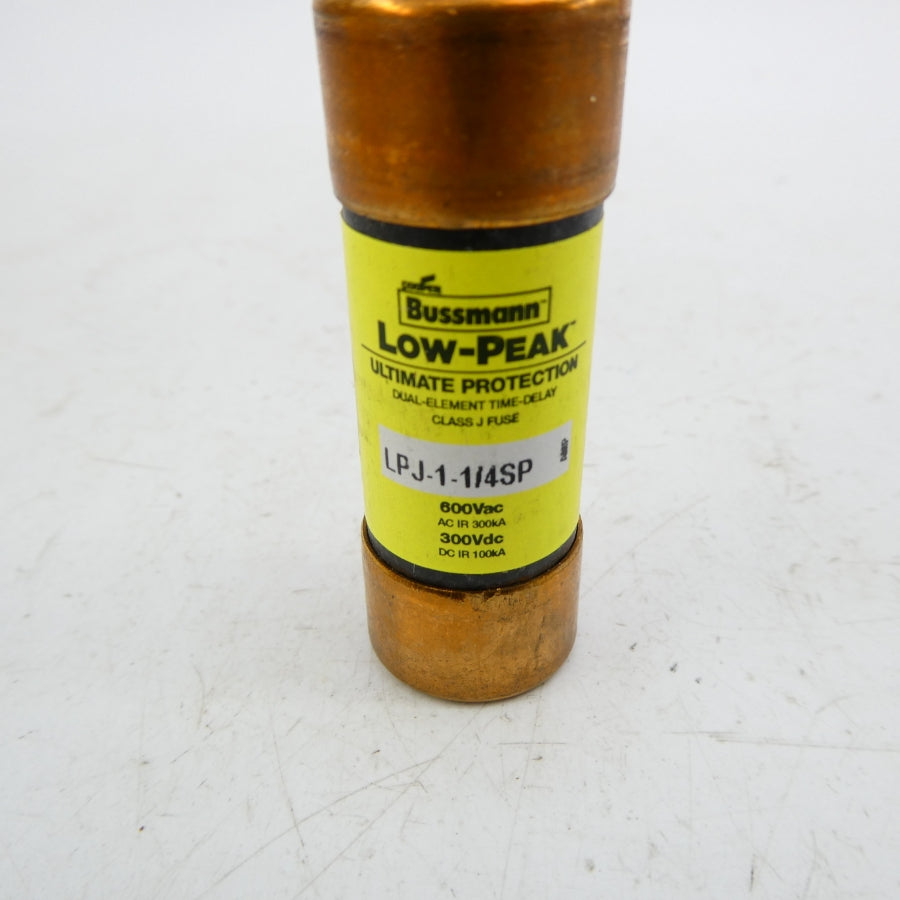 BUSSMANN LPJ-1-1/4SP 600VAC 1-1/4A (PKG OF 6) (YL/YL) NSMP