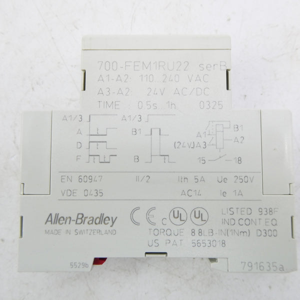 ALLEN BRADLEY 700-FEM1RU22 SER. B 110-240VAC NSNP