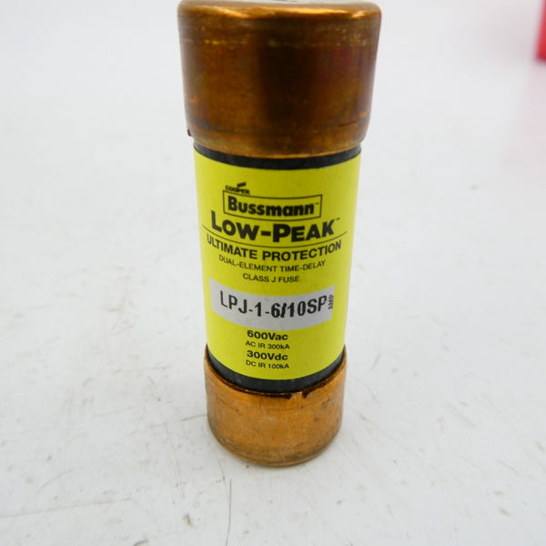 BUSSMANN LPJ-1-6/10SP 600VAC 1-6/10A (PKG OF 4) (YL/YL) NSMP