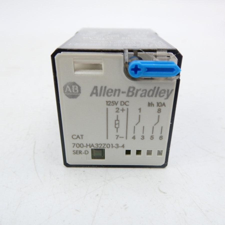 ALLEN BRADLEY 700-HA32Z01-3-4 SER. D 125VDC 10A NSNP