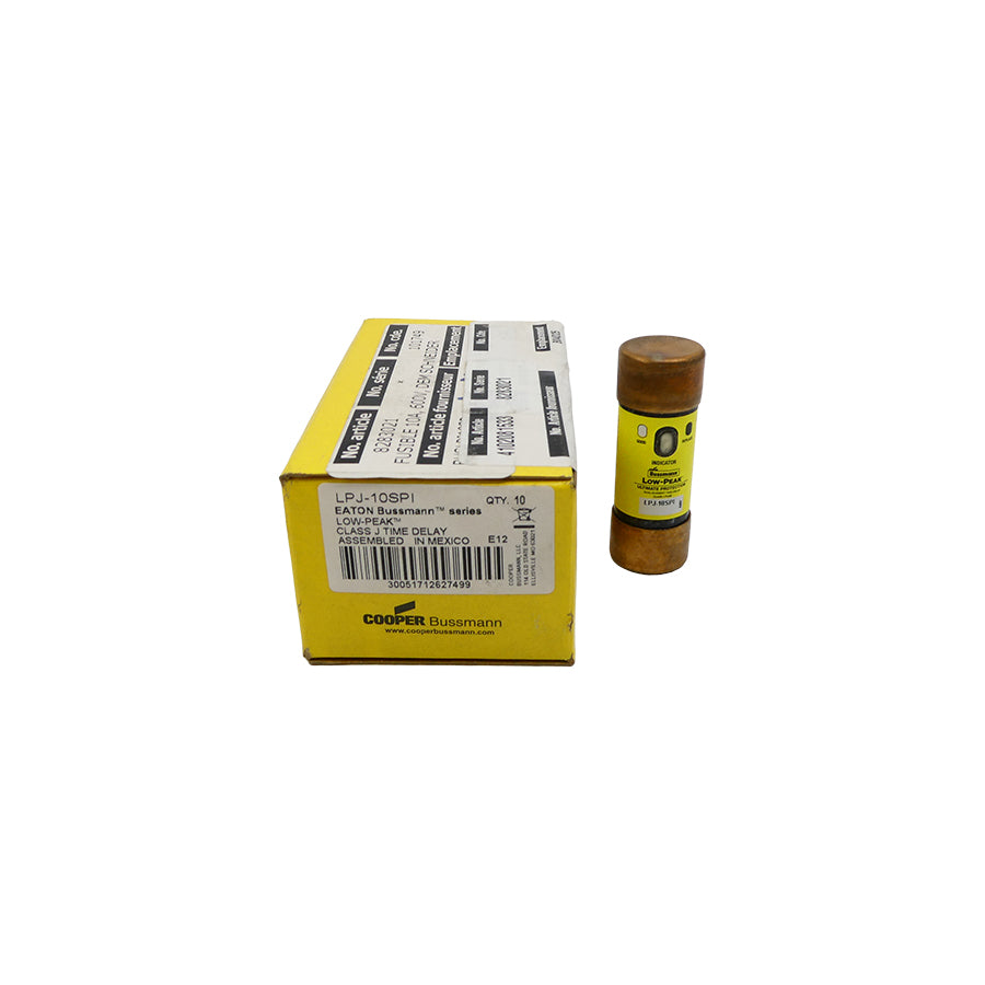 BUSSMANN LPJ-10SPI 600VAC 10A (PKG OF 10) (YL/YL) NSMP