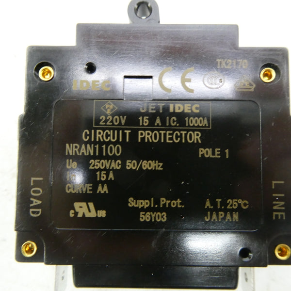 IDEC NRAN1100-15A-AA 250VAC 15A NSNP