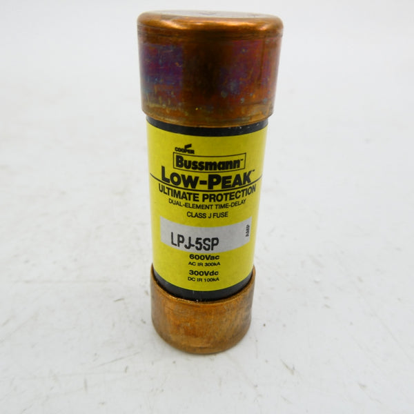 BUSSMANN LPJ-5SP 600VAC 5A (PKG OF 9) (YL/YL) NSMP