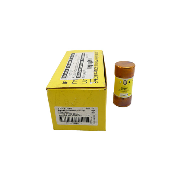 BUSSMANN LPJ-40SPI 600VAC 40A (PKG OF 10) (YL/YL) NSMP