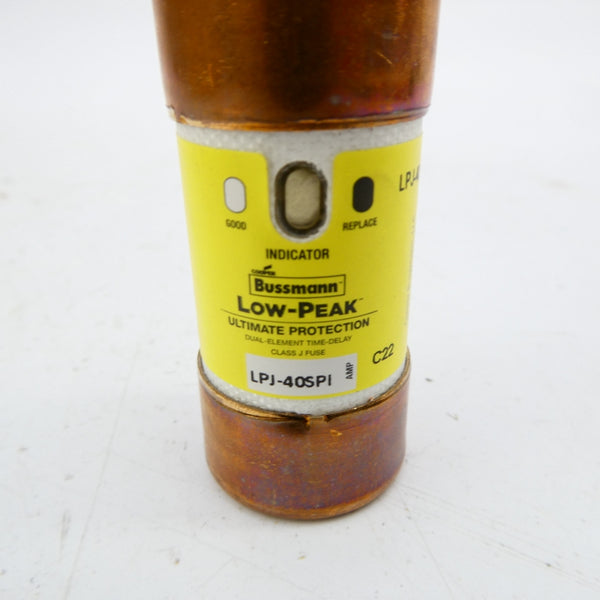 BUSSMANN LPJ-40SPI 600VAC 40A (PKG OF 10) (YL/YL) NSMP