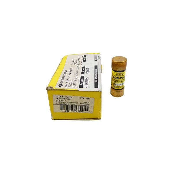 BUSSMANN LPJ-1-1/4SP 600VAC 1-1/4A (PKG OF 4) (YL/YL) NSMP