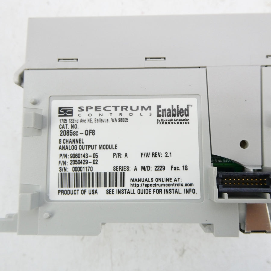 SPECTRUM CONTROLS 2085SC-OF8 SER. A F/W 2.1 UNMP