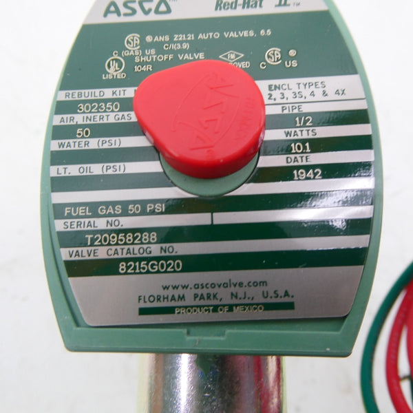 ASCO 8215G020 120V 50PSI 1/2" NSMP