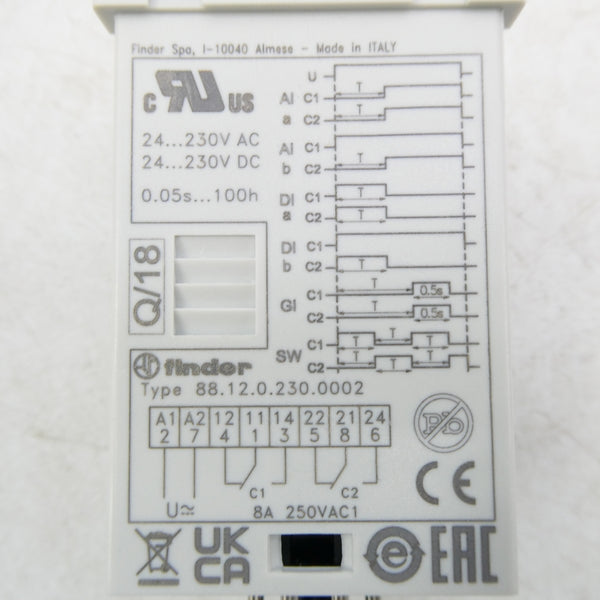 FINDER 88.12.0.230.0002 250V 8A 0.05S-100H NSMP