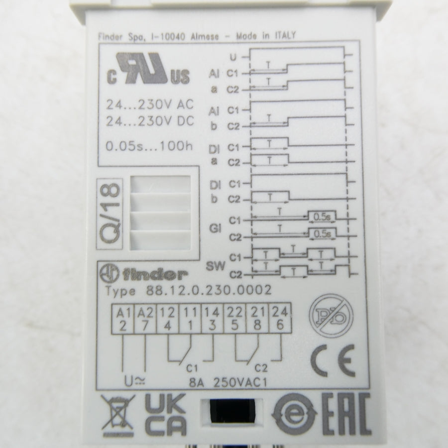 FINDER 88.12.0.230.0002 250V 8A 0.05S-100H NSMP