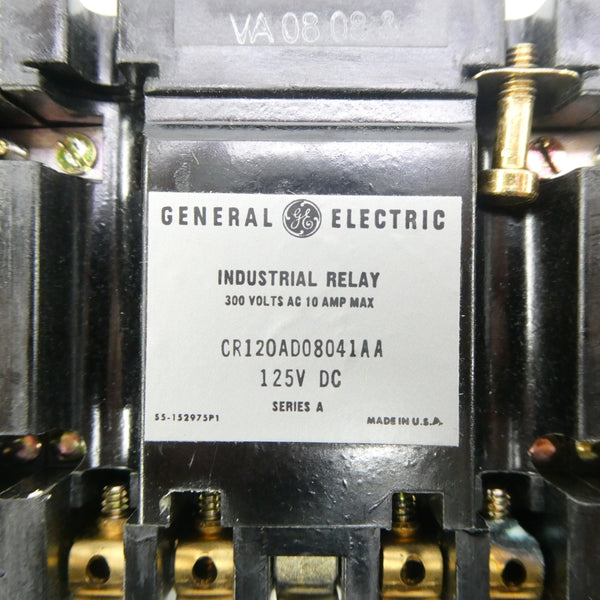GENERAL ELECTRIC CR120AD08041AA SER. A 125VDC 10A NSMP